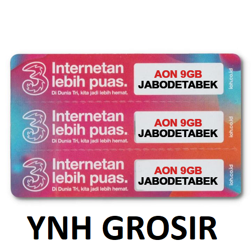 VOUCHER THREE AON 9GB JABODETABEK